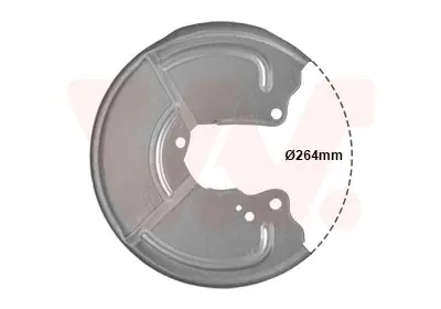 Panel rozbryzgiwujący, tarcza hamulcowa VAN WEZEL 1754374 Oferta czasowa