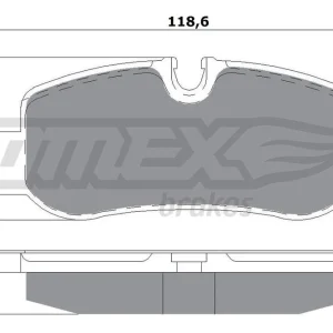 Zestaw klocków hamulcowych, hamulce tarczowe TOMEX BRAKES TX 17-81 Obniżka ceny