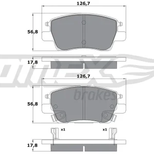 Zestaw klocków hamulcowych, hamulce tarczowe TOMEX BRAKES TX 17-91 Kup online