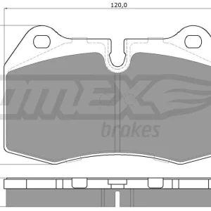 Hit sprzedaży Zestaw klocków hamulcowych, hamulce tarczowe TOMEX BRAKES TX 17-98