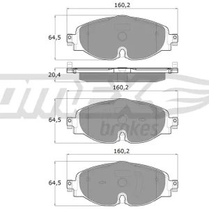 Nowość Zestaw klocków hamulcowych, hamulce tarczowe TOMEX BRAKES TX 18-05