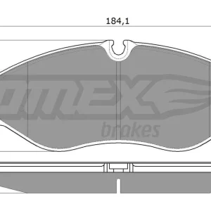 Niska cena Zestaw klocków hamulcowych, hamulce tarczowe TOMEX BRAKES TX 18-12