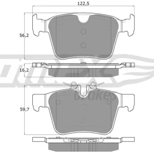 Wyprzedaż Zestaw klocków hamulcowych, hamulce tarczowe TOMEX BRAKES TX 18-16
