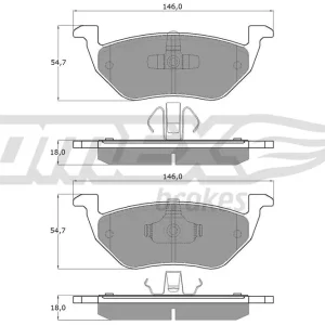 Dostępne od ręki Zestaw klocków hamulcowych, hamulce tarczowe TOMEX BRAKES TX 18-95