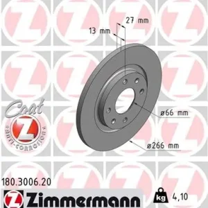 Tarcza hamulcowa ZIMMERMANN 180.3006.20 Ograniczona ilość