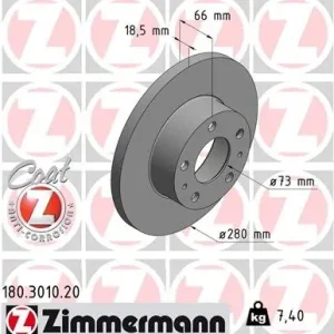 Tarcza hamulcowa ZIMMERMANN 180.3010.20 Super okazja
