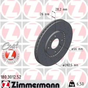 Premium Tarcza hamulcowa ZIMMERMANN 180.3012.52