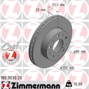 Tylko dziś Tarcza hamulcowa ZIMMERMANN 180.3030.20