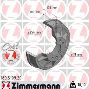 Bestseller Bęben hamulcowy ZIMMERMANN 180.5109.20