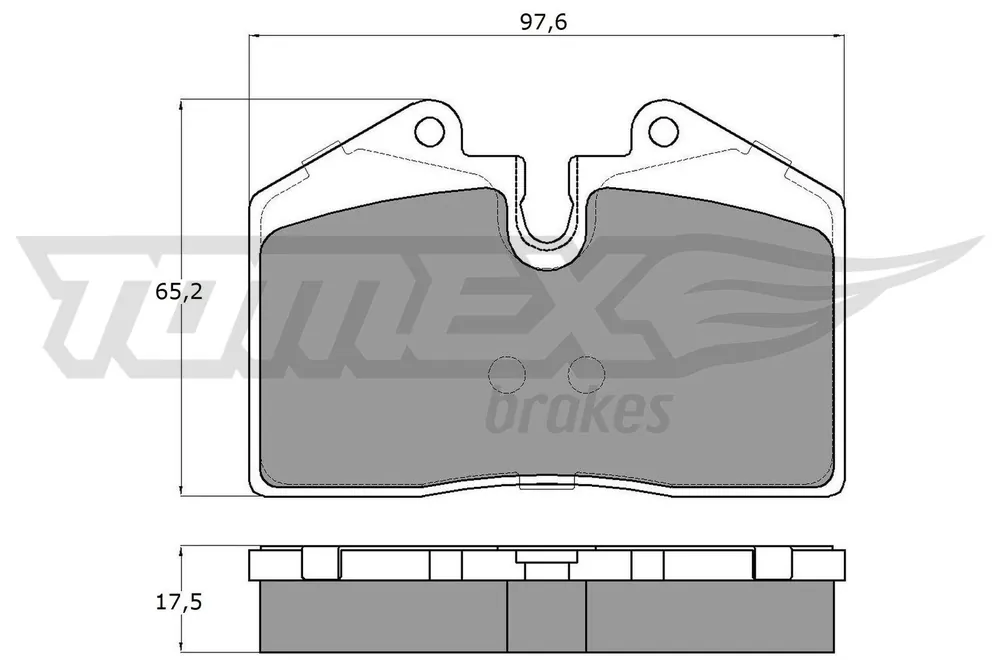 Zestaw klocków hamulcowych, hamulce tarczowe TOMEX BRAKES TX 18-02 Łatwy zwrot