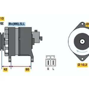 Alternator BOSCH 0 986 040 581 Zamów teraz