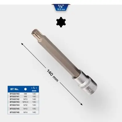 NASADKA 1/2 RIBE Z BITEM, 140 MM DŁUGA, Darmowa dostawa