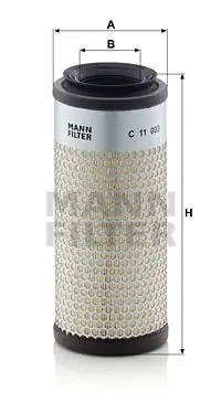 Popularny Filtr powietrza MANN-FILTER C 11 003